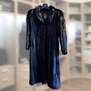 Black Gama Mink Coat – Full Length Luxury Fur
